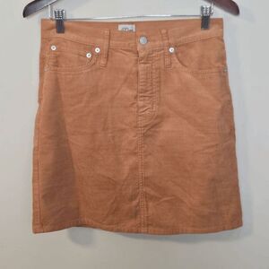 J. Crew Corduroy Miniskirt NWT Womens Brown Size 26